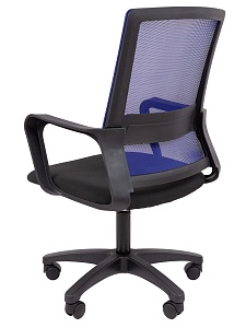 Офисное кресло CHAIRMAN 606 LT, ткань/сетка, синий